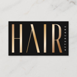 Luxe Gold Simple Hair Extensions na de Kaart van d Visitekaartje