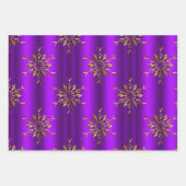 Luxe Gold Snowflakes kerst Inpakpapier Vel (Voorkant 2)