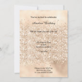 LUXE GOLD SPARKLE PARTIJ METALLIGE INVITATIE KAART (Voorkant)