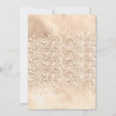 LUXE GOLD SPARKLE PARTIJ METALLIGE INVITATIE KAART (Achterkant)