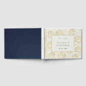 LUXE GOLD WHITE NAVY ELEGANT ROOS GASTENBOEK (Volledig)