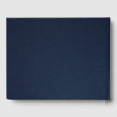 LUXE GOLD WHITE NAVY ELEGANT ROOS GASTENBOEK (Achterkant)