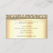 Luxe Golden Design Gold Rain Event Planner Visitekaartje (Achterkant)