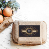 Luxe Golden Egg Carton Label
