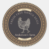 Luxe  Golden Egg Carton Label (Voorkant)