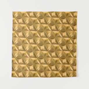 Luxe golden geometrisch naadloos patroon wandkleed