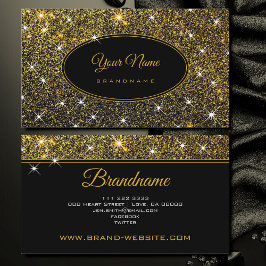 Luxe Golden Glitter Glam lichtgevende sterren Eleg Visitekaartje