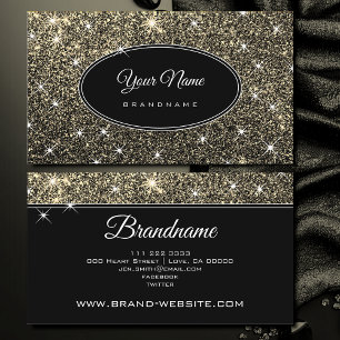 Luxe Golden Glitter Glam lichtgevende sterren Eleg Visitekaartje