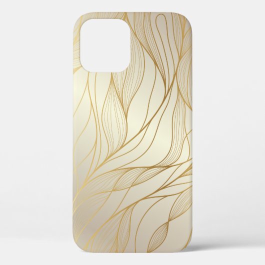 Luxe golden golven: premium design Case-Mate iPhone case (Achterkant)