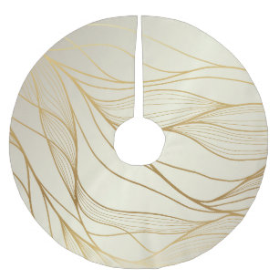 Luxe golden golven: premium design kerstboom rok