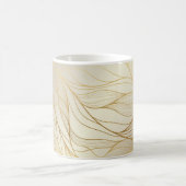 Luxe golden golven: premium design koffiemok (Center)