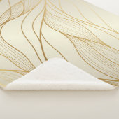 Luxe golden golven: premium design sherpa deken (3/4)