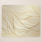 Luxe golden golven: premium design sherpa deken (Voorkant (horizontaal))