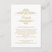 Luxe Golden Lijst Wedding Enclosure Kaart (Voorkant)