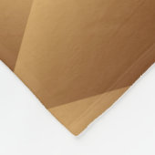 Luxe golden polygon patroon fleece deken (Hoek)