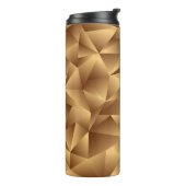 Luxe golden polygon patroon thermosbeker (Gedraaid links)