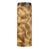 Luxe golden polygon patroon thermosbeker (Achterkant)
