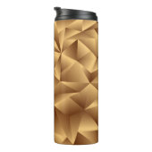 Luxe golden polygon patroon thermosbeker (Geroteerd rechts)