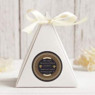 Luxe Golden Queen Bee Honey Jar Label