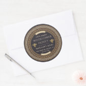 Luxe Golden Queen Bee Honey Jar Label (Envelop)