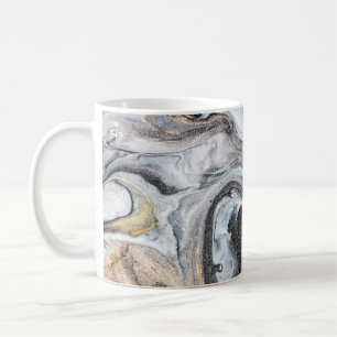 Luxe Golden Swirl Eastern Art Koffiemok
