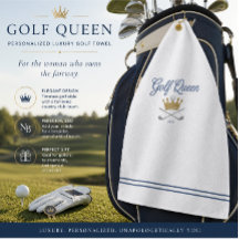 Luxe Golf Koningin Handdoek | Persoonlijke Golf Ca