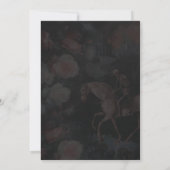 Luxe Gothic Romance Wedding Invitation Kaart (Achterkant)