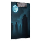Luxe Gotische Begraafplaats Halloween Klembord (Rechts)