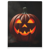 Luxe Gotische Halloween Jack-O-Lantern Klembord (Achterkant)