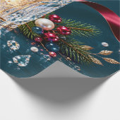 Luxe Gotische Kerst Inpakpapier (Hoek)