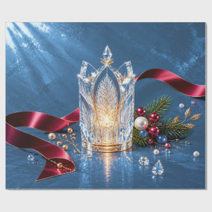 Luxe gotische leiste kerstcadeaupapier cadeaupapier
