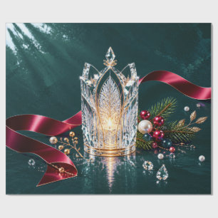 Luxe gotische leiste kerstcadeaupapier cadeaupapier