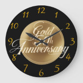 Luxe Goud 50e Jubileum Grote Klok (Voorkant)