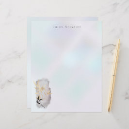 Luxe Goud Bamboe Monogram Briefhoofd