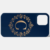 👑 Luxe Goud C Monogram Elegante Minimaal Initiaal Case-Mate iPhone Case (Achterkant (horizontaal))