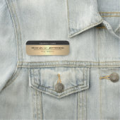 Luxe Goud en Elegant Mode Stijl Moss Green Naamplaatje (In situ)