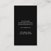 Luxe Goud en Goud Metallic Brush Stripes Visitekaartje (Achterkant)