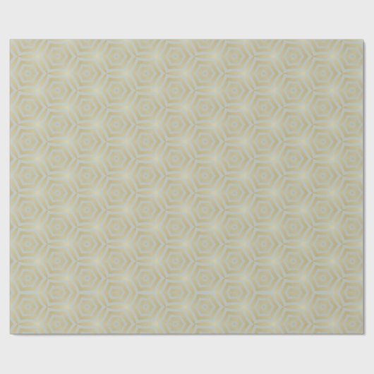 Luxe Goud en Ivoor Patterned Cadeaupapier (Vlak)