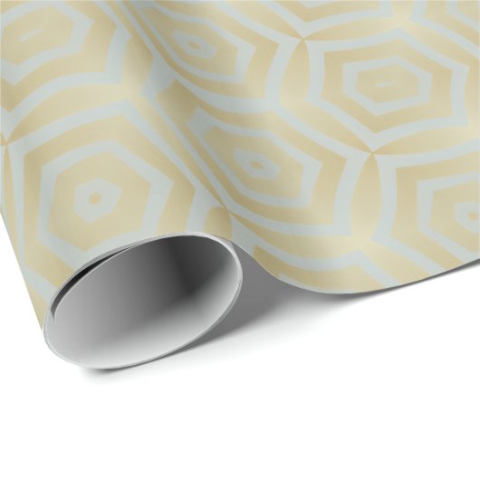 Luxe Goud en Ivoor Patterned Cadeaupapier (Rol Hoek)