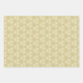 Luxe Goud en Ivoor Patterned Inpakpapier Vel (Voorkant 3)