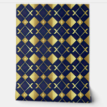 Luxe Goud en Navy Geometrisch