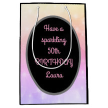 Luxe Goud en Roze Gepersonaliseerde 50ste Verjaard
