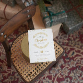 Luxe Goud en Wit Minimaal Kerstfeest Kaart