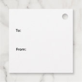 Luxe Goud en Witte Luxe Festiviteit Bedankjes Labels (Achterkant)