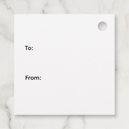 Luxe Goud en Witte Luxe Festiviteit Bedankjes Labels (Achterkant)