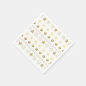 Luxe Goud en Witte Luxe Festiviteit Servet (Hoek)