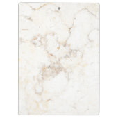 Luxe goud en witte marmer persoonlijk klembord (Achterkant)