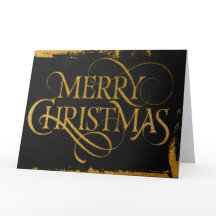 Luxe Goud Folie Kerstkaart | Winter Glamour