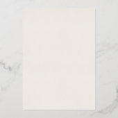Luxe Goud Folie Script & Portret Bruiloft Uitnodiging (Achterkant)
