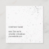 Luxe Goud (Gesprokkeld) Vierkante Visitekaartje (Achterkant)